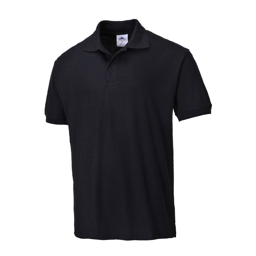 [2015308-2261530] Portwest Naples Polo Shirt (S, Black)