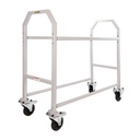 B-G Racing Powder Coated Wheel and Tyre Trolley