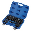 Draper Hi-Torq 1/2" Sq. Drive Metric Deep Impact Socket Set (19 Piece) - 04577