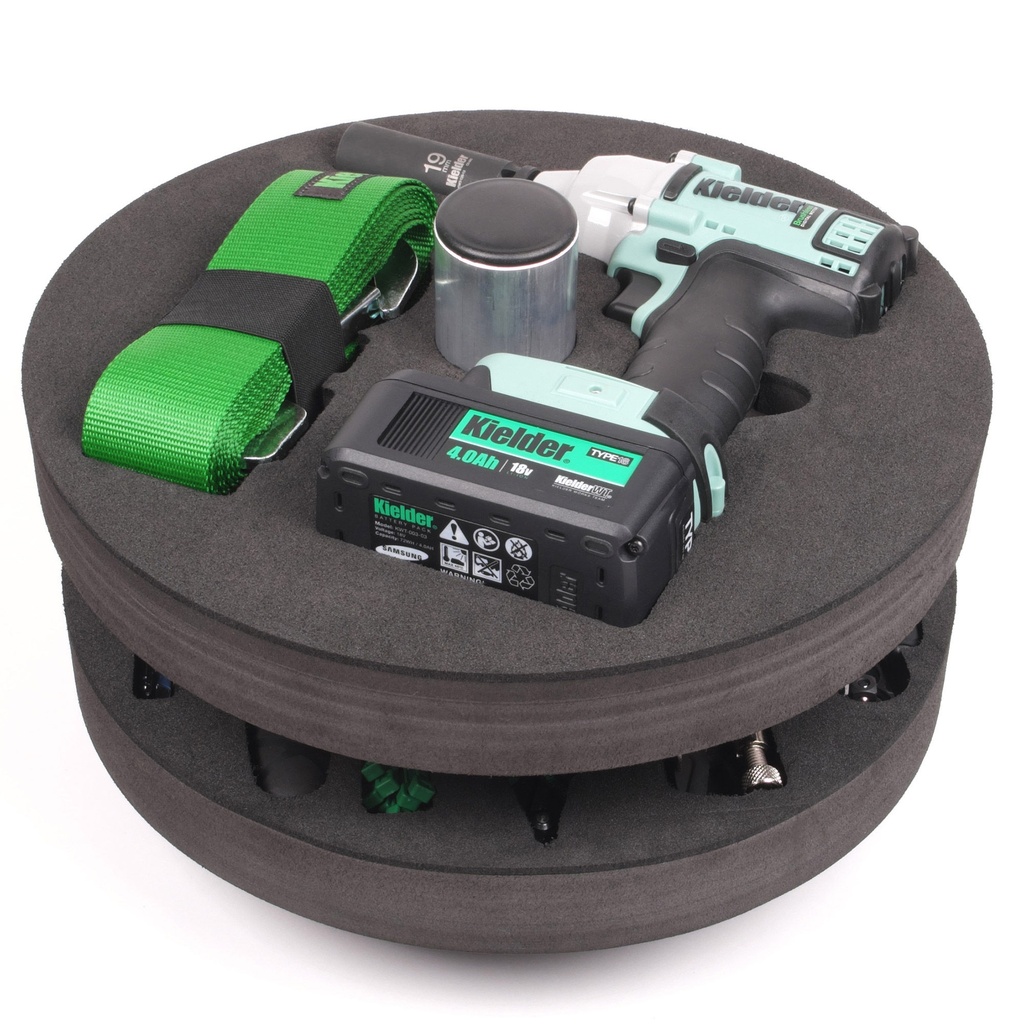 [1371567-1613464] Kielder Impact Wrench Holder For Layer Cake System (Wrench and Sockets Cut Out, 13 Inch)