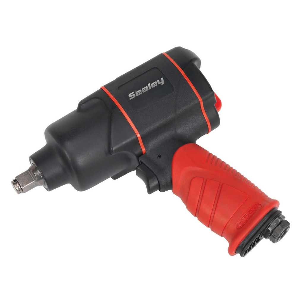 [SEAGSA6006] Sealey Composite Air Impact Wrench 1/2 Inch Sq Drive Twin Hammer - GSA6006