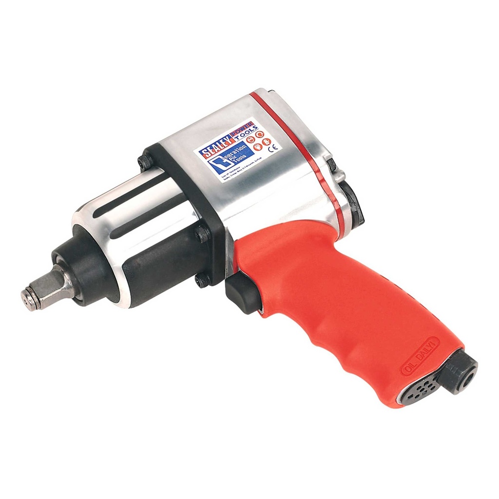 [SEAGSA02] Sealey Air Impact Wrench 1/2"Sq Drive Twin Hammer - GSA02