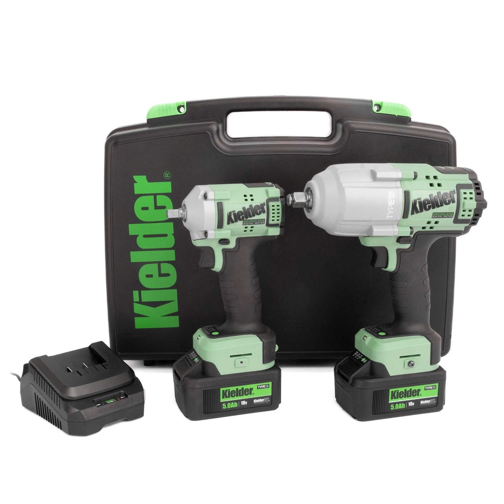 [KIEKWT-TPK-10] Kielder 18V Duo Impact Wrench Kit - 1/2" 1050Nm & 3/8" 340Nm