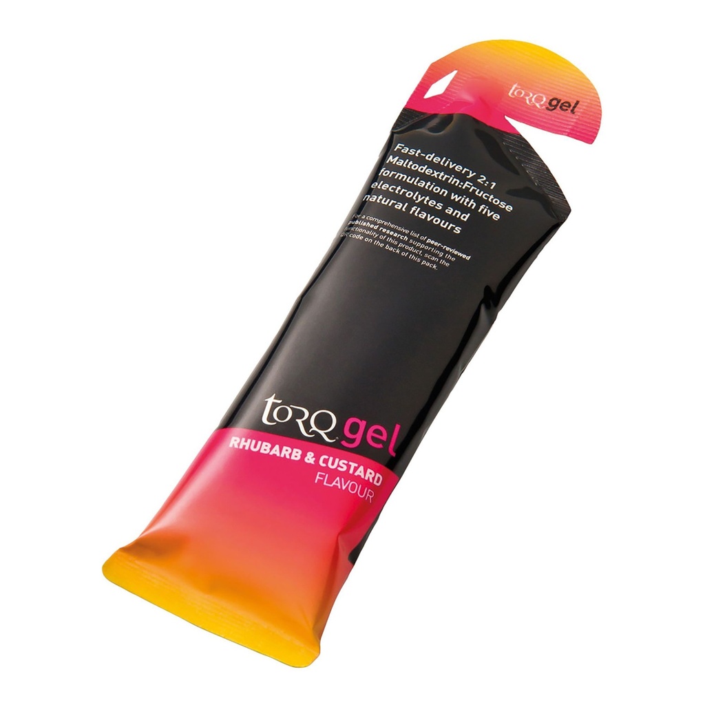 [1179801-3050578] Torq Energy Gel 15 x 45g (Rhubarb and Custard)