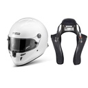 Sparco Stealth RF Helmet & Stand21 Club Series FHR Device Package