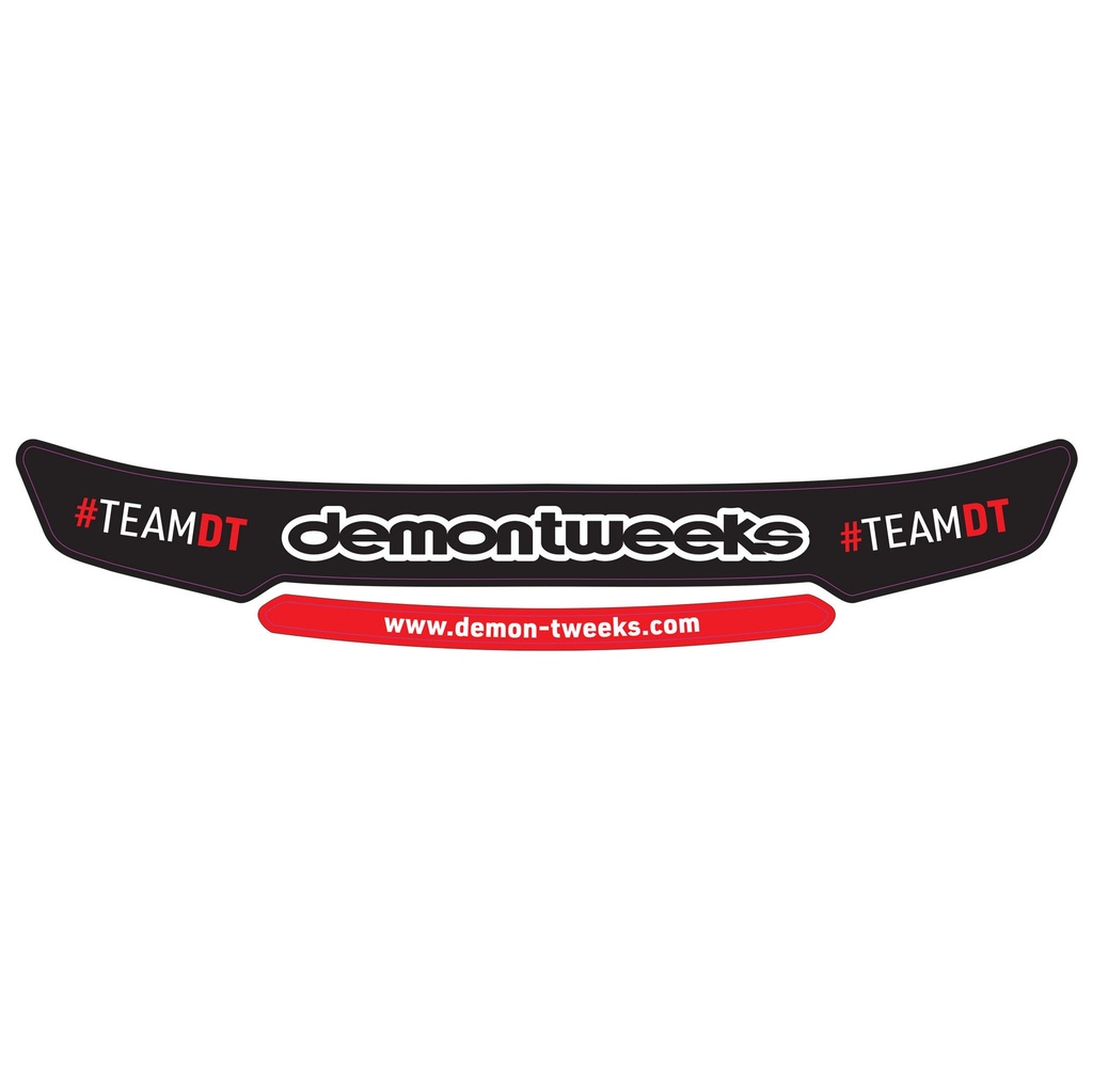 Demon Tweeks Helmet Visor Sun Strip Sticker - TeamDT