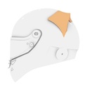Schuberth Standard Rear Spoiler For SF3 ABP / SF4 / SP1 / SK1 Helmets