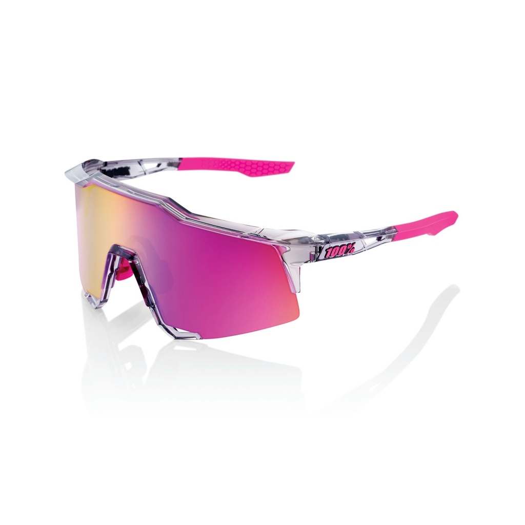 [4001693-3884190] 100% Speedcraft Sunglasses (Tokyo Night Purple Multilayer Mirror Lens)
