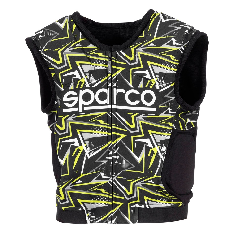 [7001771-3853691] Sparco SJ Pro K-3 Kart Rib Protector Jacket (S, Black / White)