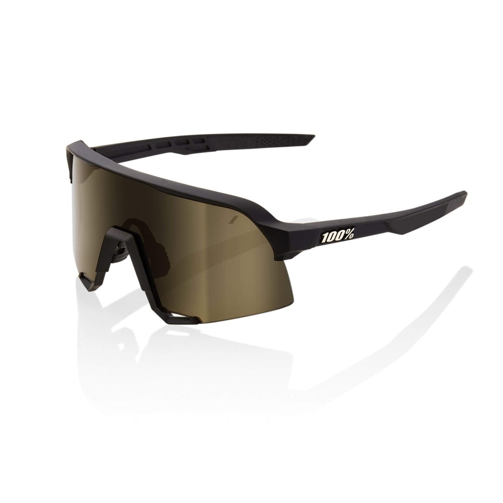 [4001691-3884183] 100% S3 Sunglasses (Soft Tact Black Soft Gold Mirror Lens)