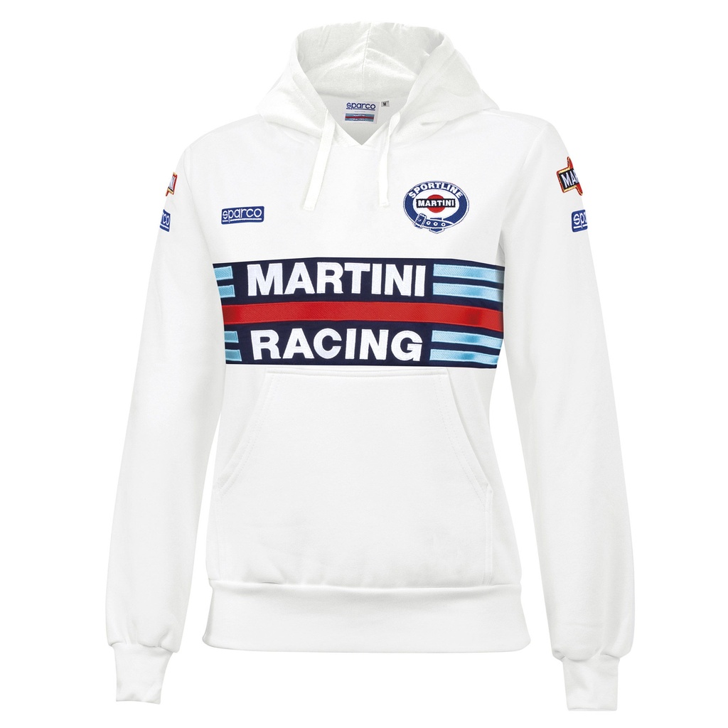 [7000700-3194529] Sparco Martini Racing Womens Hoodie (S, White)