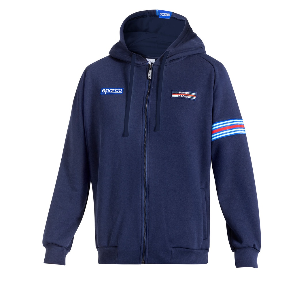 [7001747-3848940] Sparco Martini Racing Hooded Sweatshirt (S, White)