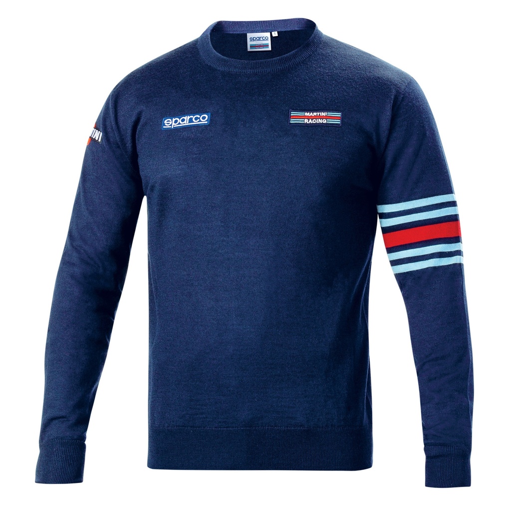 [7000224-2334625] Sparco Martini Racing Cotton Crew Neck Sweatshirt (S)