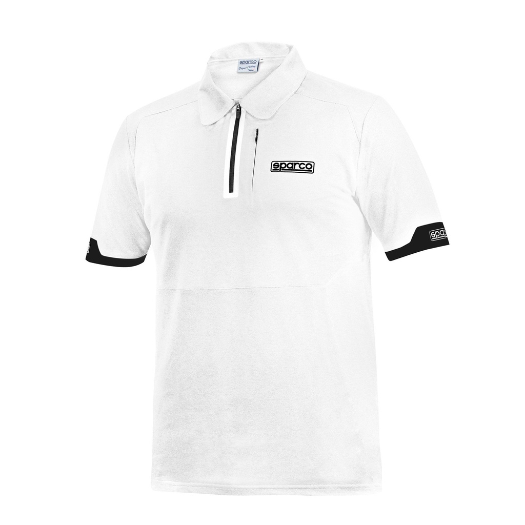 [7000134-2307431] Sparco Polo Zip Shirt (S, Black / Blue)