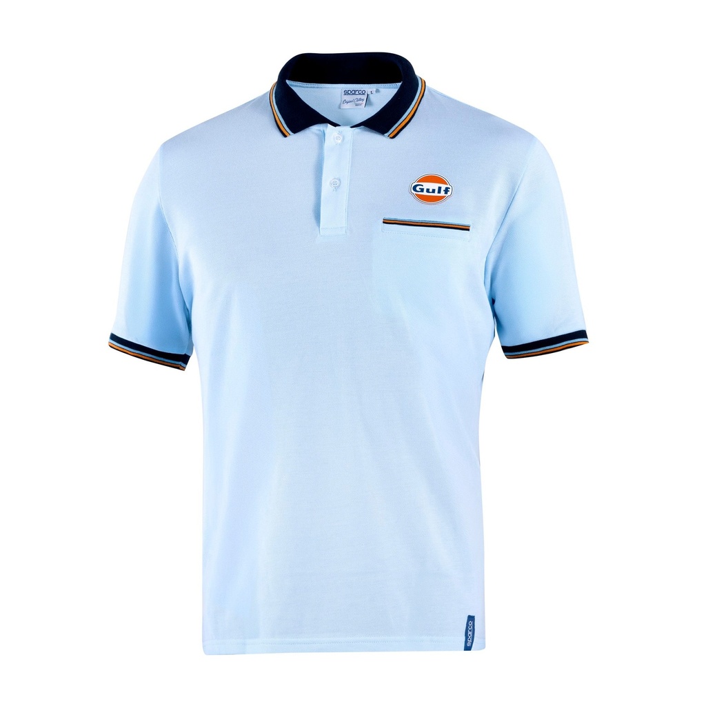 [7001757-3849090] Sparco Gulf Pocket Polo Shirt (S, White)