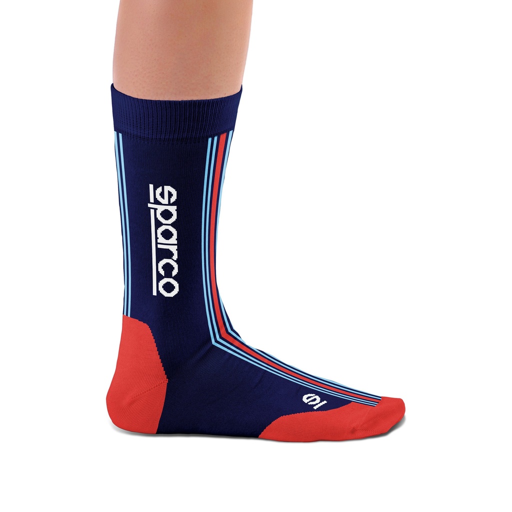 [7001244-3815368] Sparco Martini Racing Iconic Design Socks (L/XL, White)