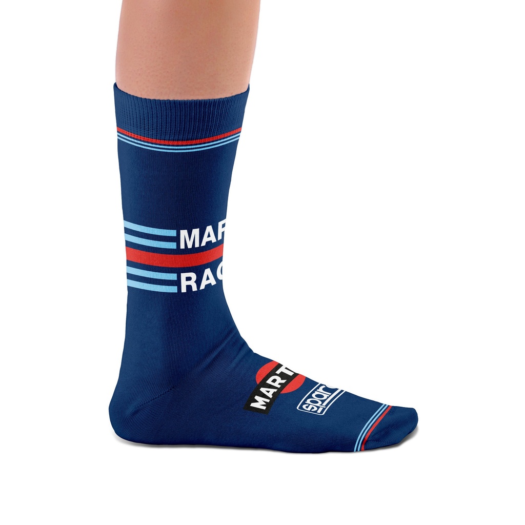 [7002250-3886014] Sparco Martini Racing Iconic Design 2 Socks (L/XL, White)