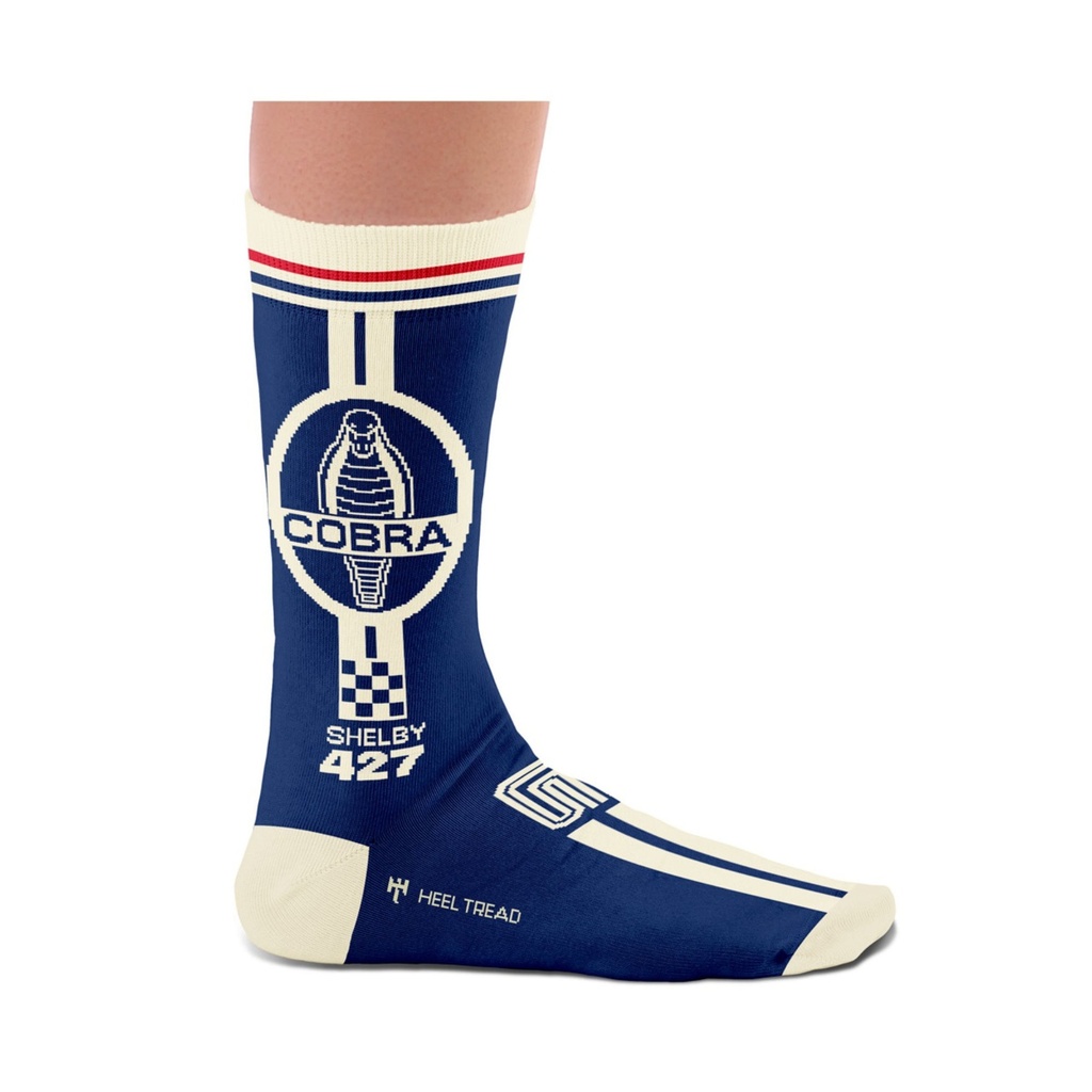 [7001530-3835830] Heel Tread Automotive Icons Socks - Shelby Cobra 427