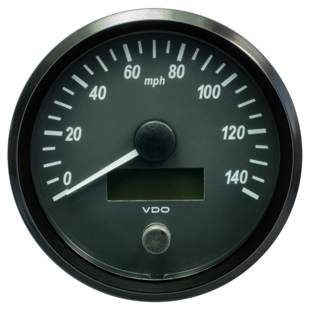 [2010423-2210043] VDO Singleviu Speedometer (80mm, 0-140 Mph)
