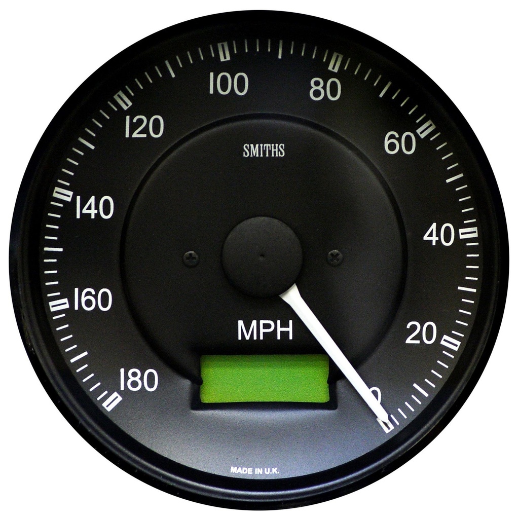 [374198-1913211] Smiths Cobra Authentic 100mm Speedometer (0-180 Mph, Anti-Clockwise)