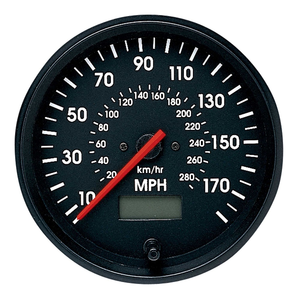 [248802-1746781] Smiths International Speedometer (80mm Diameter, Chrome, 0-180 Mph)