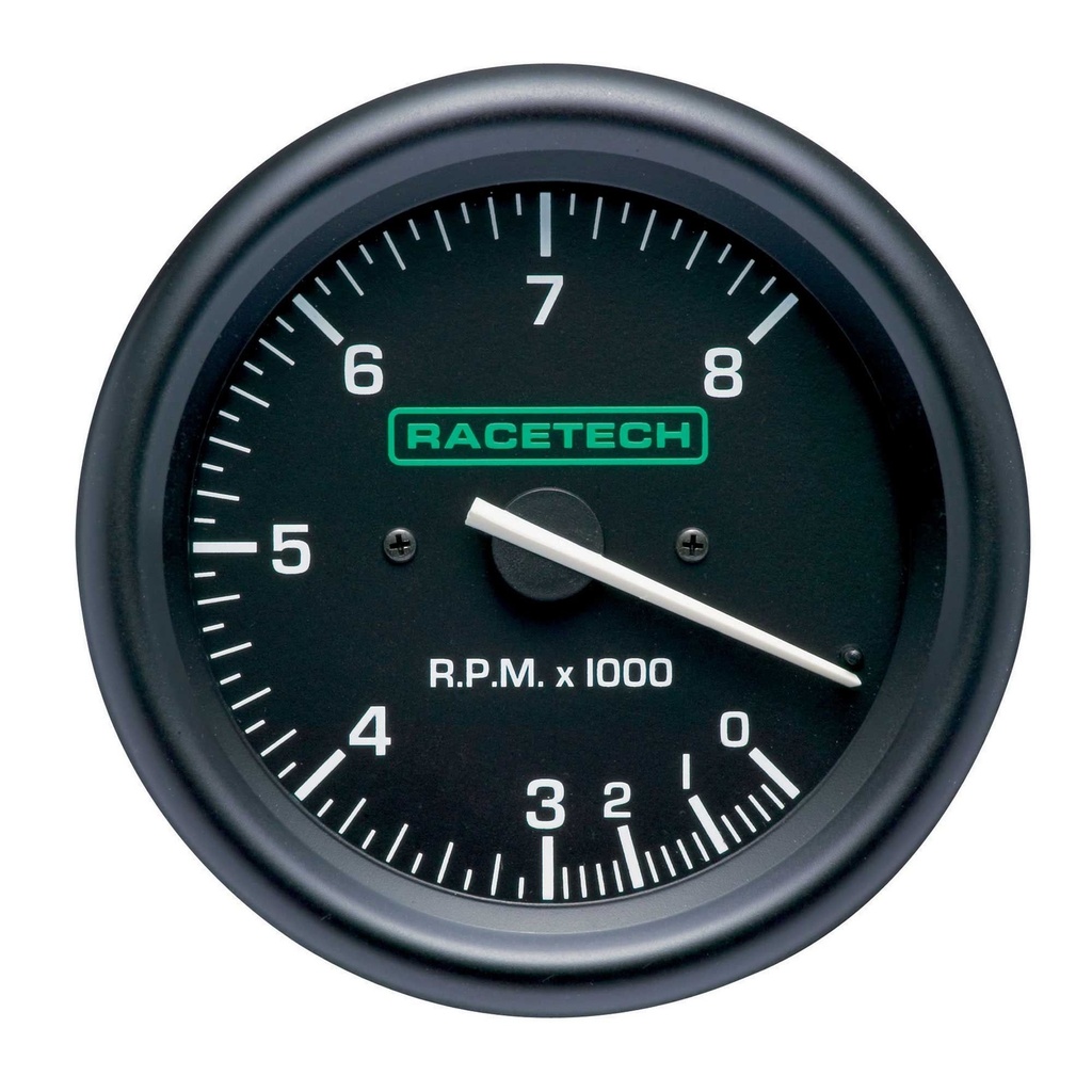 [522170-1567638] Racetech 80mm Tachometer (0-8000rpm)