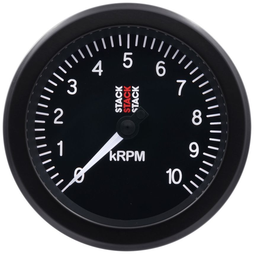 [1437682-1697530] Stack ST100 85mm Tachometer (Black, 0-8000rpm)