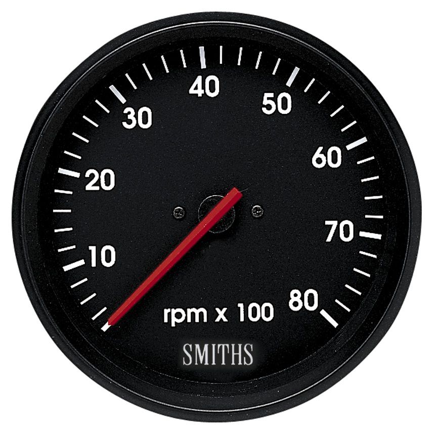 [248803-1871949] Smiths International Tachometer (80mm Diameter, Chrome)