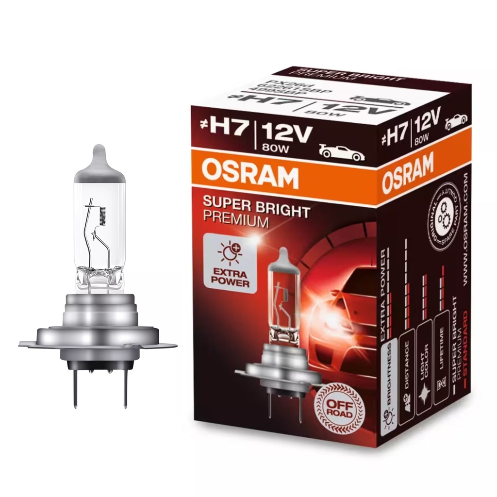 [7002122-3874917] Osram Super Bright Premium Headlight Bulbs (HB4)