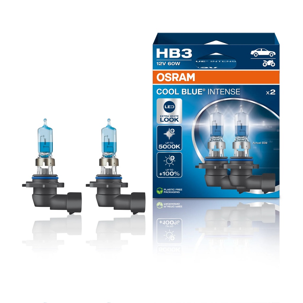 [7002123-3855915] Osram Cool Blue Intense Headlight Bulbs (Pair) (HB3)