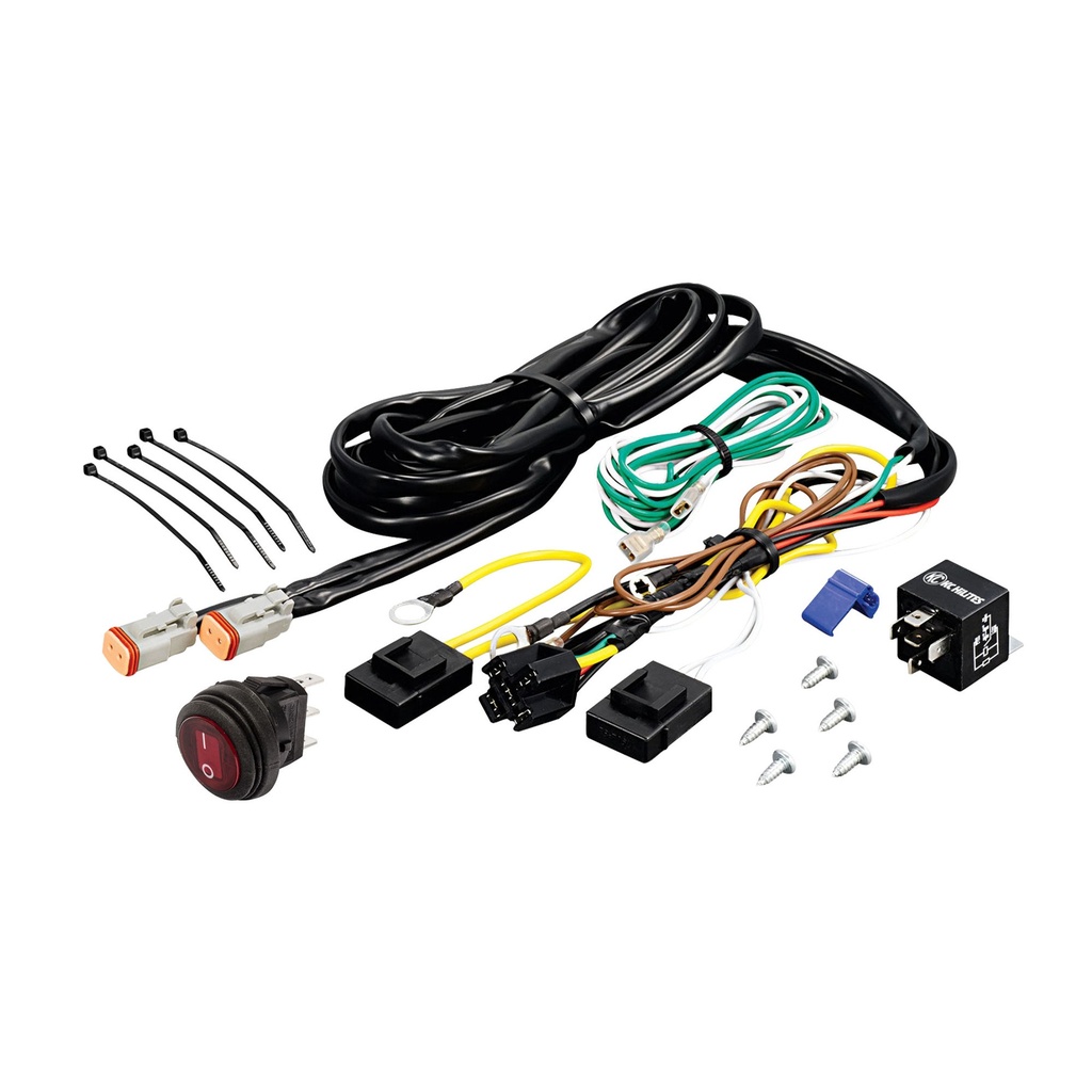 KC HiLiTES Pre Assembled Wiring Harness With 40 Amp Relay And LED Rocker Switch