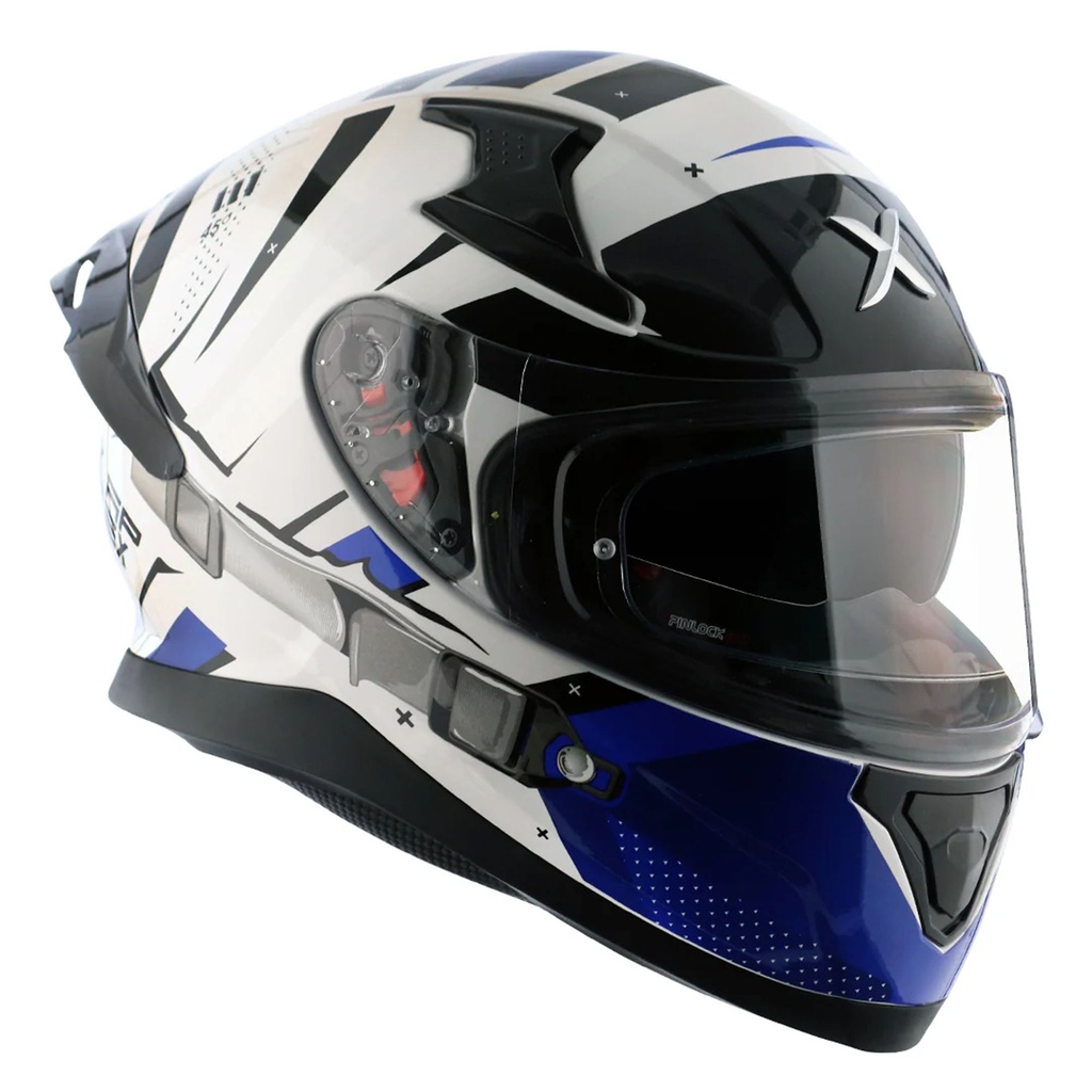 [5001824-3848349] Axor Apex Graphic Motorcycle Helmet (M (57-58cm), Venemous Black / Red Gloss)