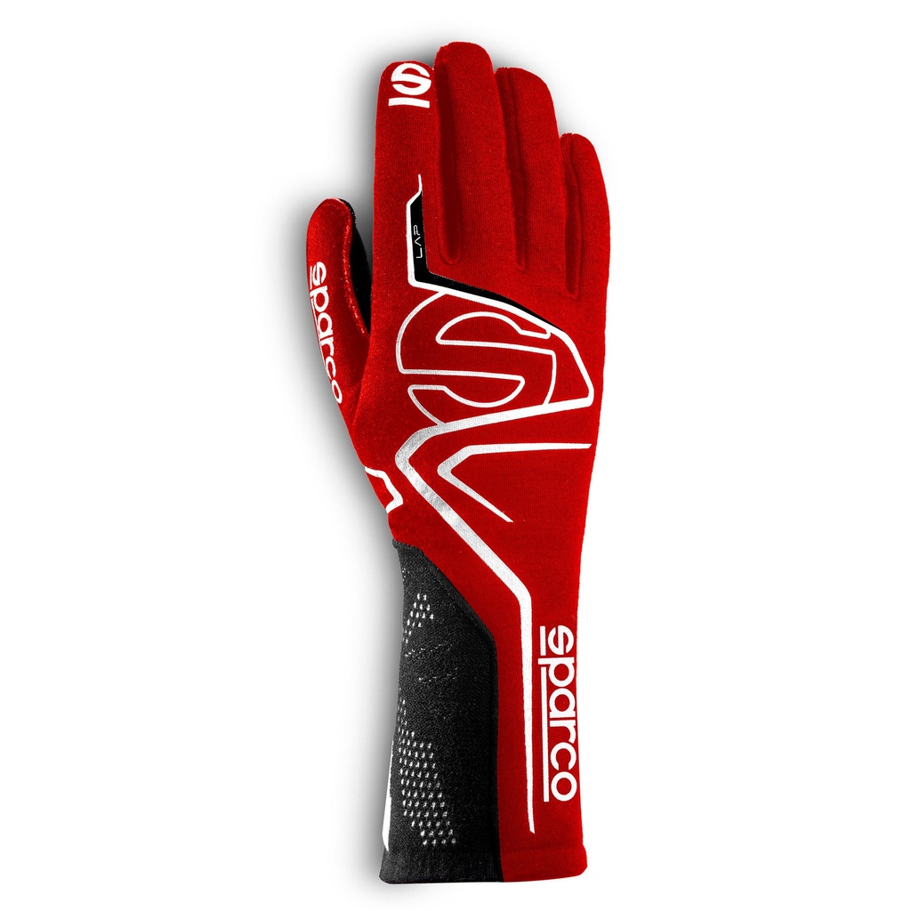 [7000159-2298330] Sparco Lap Race Gloves (S, Black / White)