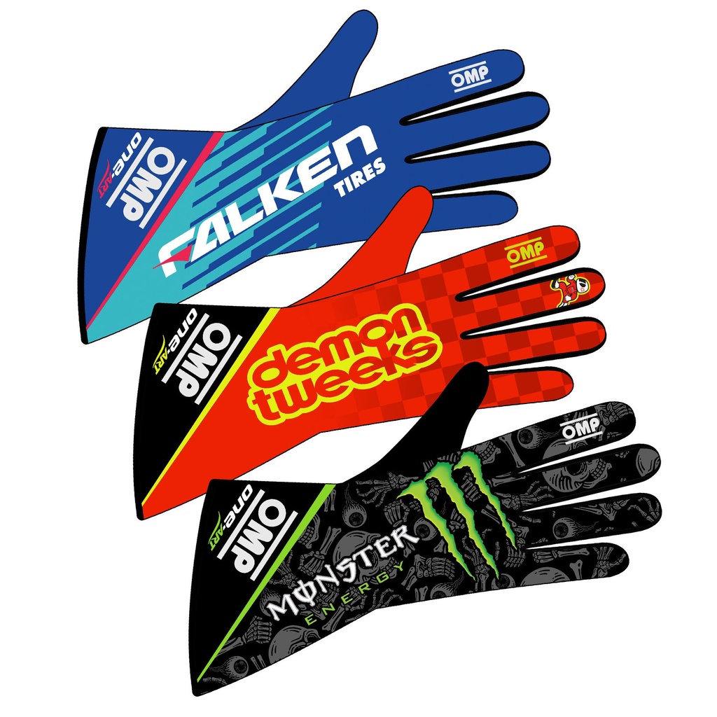 [OMPIB0-0781-A01] OMP One Art Custom Design Race Gloves