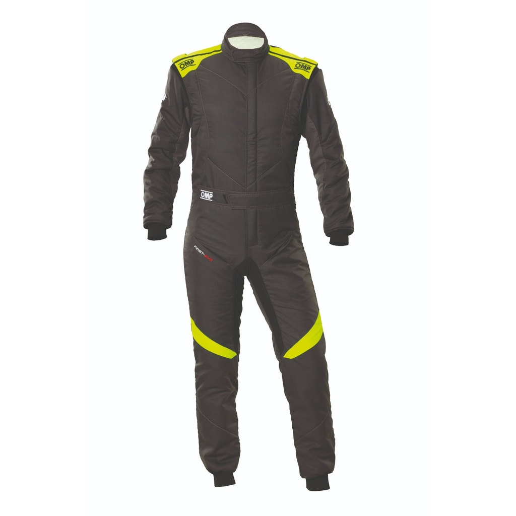 [7001780-3850987] OMP First Evo Race Suit (50, Black / White)